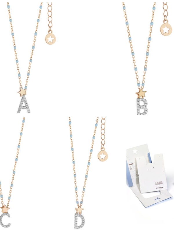 Collana Comete gioielli Stella lettera