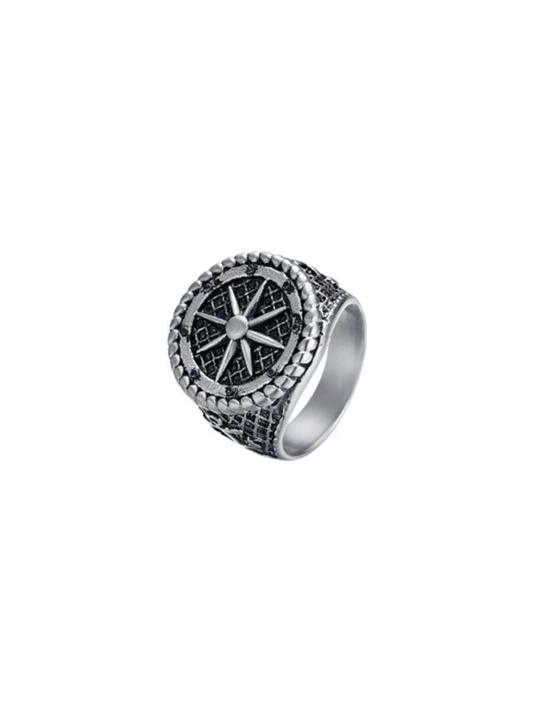 Anello in Acciaio Uomo Luca Barra