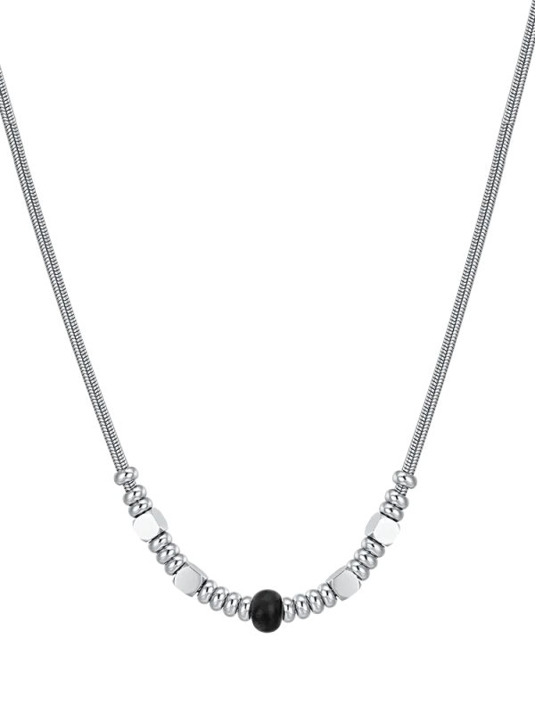 Collana Uomo in Acciaio con Pietra Luca Barra