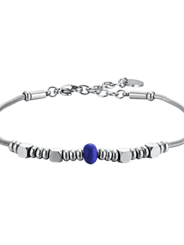 Bracciale Uomo con Pietra in Acciaio Luca Barra