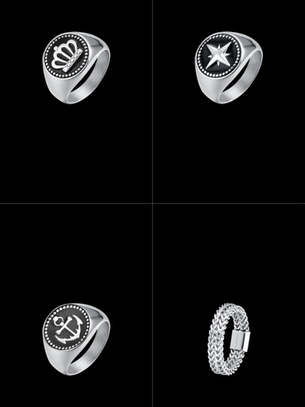 Anello Uomo in Acciaio Luca Barra