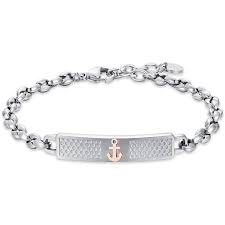Bracciale Uomo Acciaio Elementi Luca Barra