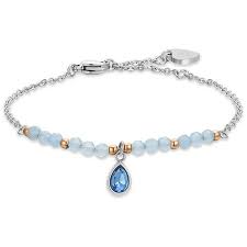 Bracciale Donna in Acciaio Pietra Ciondolo Luca Barra