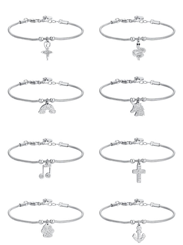 Bracciale Donna Acciaio Simboli Luca Barra