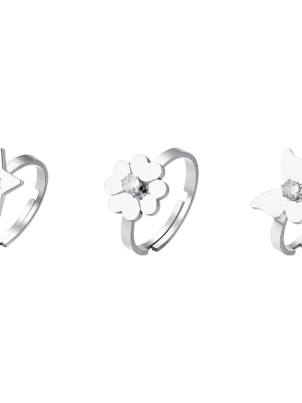 Anello Donna Acciaio Zircone Luca Barra