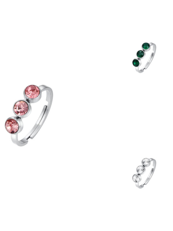 Anello in Acciaio Trilogy Donna Luca Barra