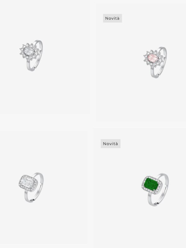 Anello Glamour in Acciaio Donna Luca Barra
