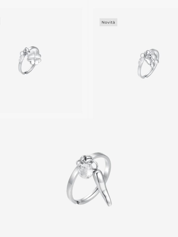 Anello Donna Simbolo e Zircone Luca Barra