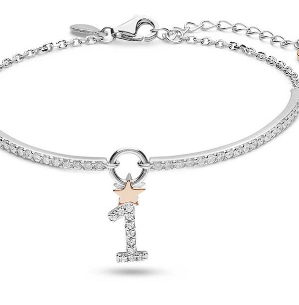Bracciale Tennis e Numero Comete Argento
