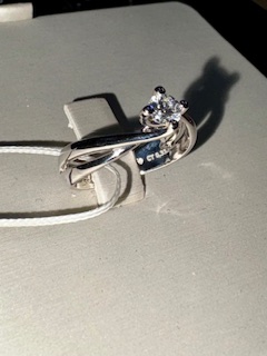 Anello Solitario Comete