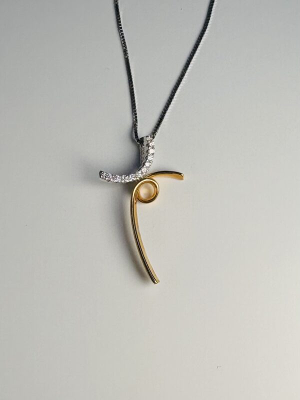 Collana Croce Bicolor Donna Comete