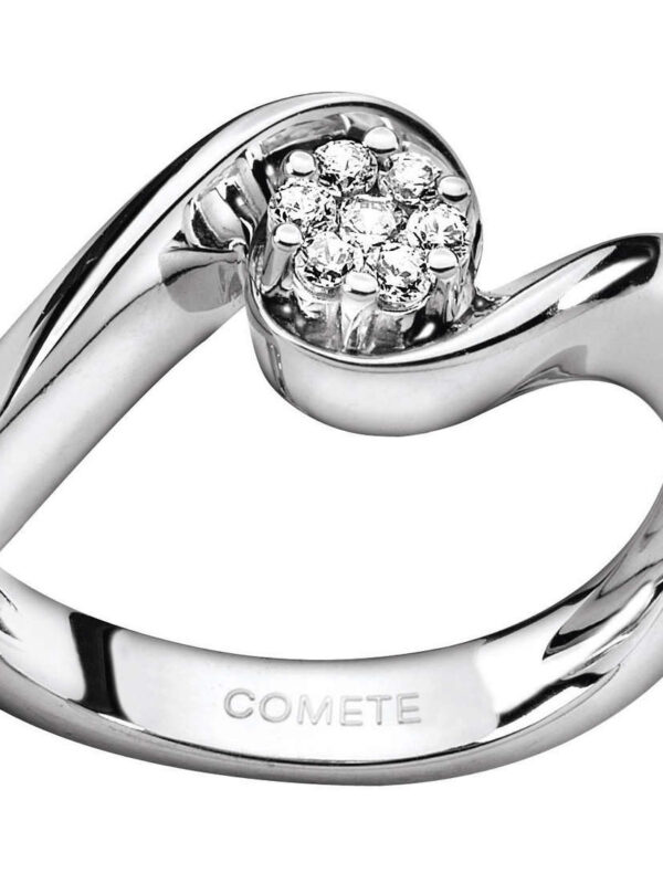 Anello Solitario Comete in Oro