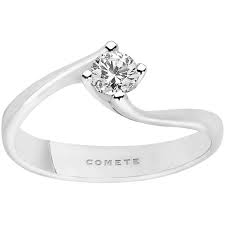 Anello Solitario Diamante Comete