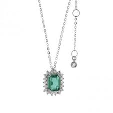 Collana Donna Smeraldi Diamanti Comete