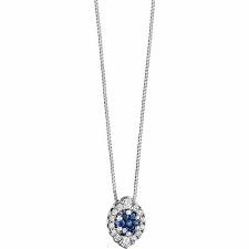 Collana Donna Diamanti e Zaffiri Comete