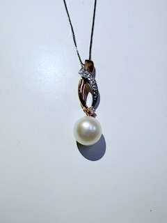 Collana Donna Perle e Diamanti Comete Oro