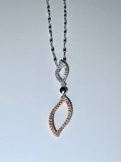 Collana Oro Rosè Diamond Comete