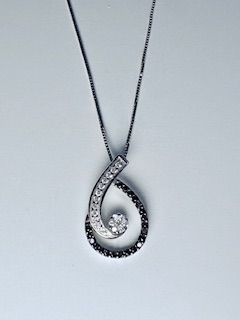 Collana Donna Oro Black Diamond Comete