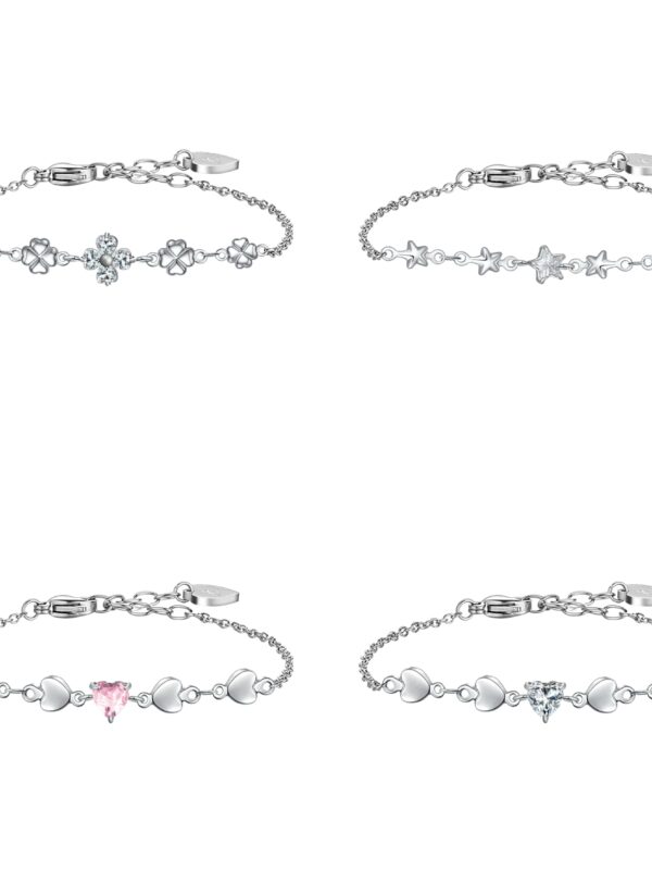 Bracciale Donna Zirconi Acciaio Luca Barra