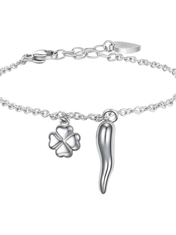 Bracciale Corno Acciaio Donna Luca Barra
