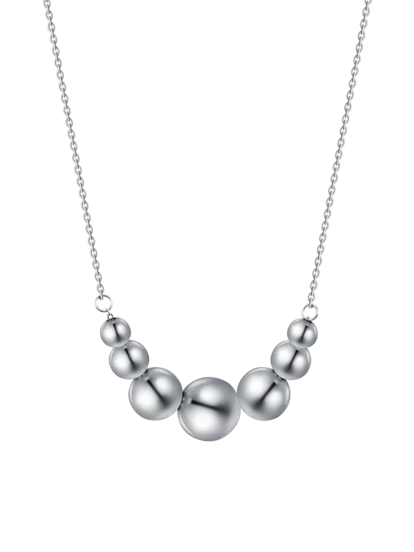 Collana Sfere Donna Acciaio Luca Barra