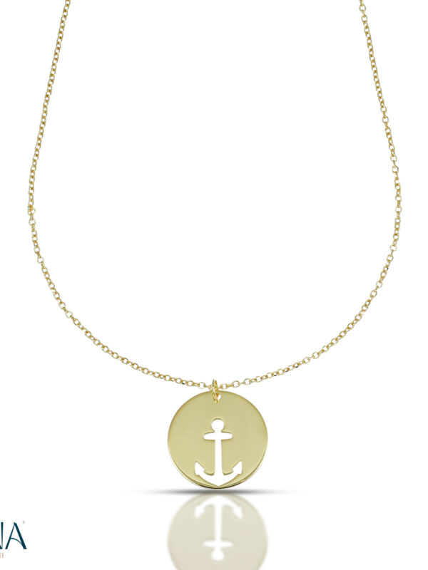 Collana Piastra Traforata Oro 9 KT