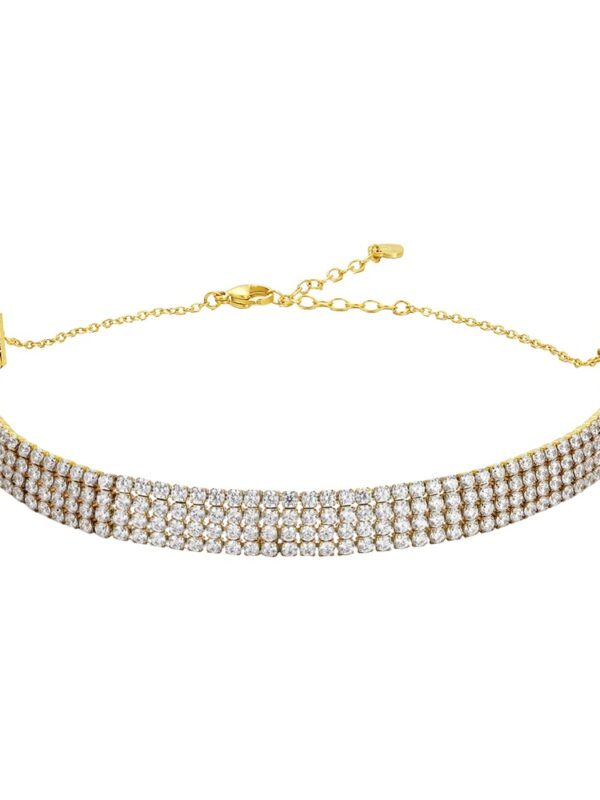 Collana Choker Tennis Acciaio Luca Barra