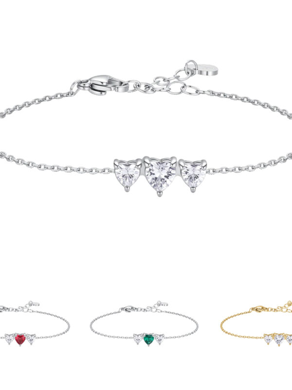 Bracciale Trilogy a Cuore Acciaio Luca Barra
