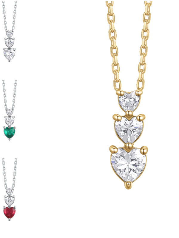 Collana Trilogy a Cuore Acciaio Luca Barra