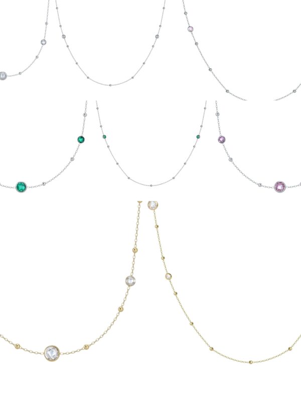 Collana Pietre Acciaio Donna Luca Barra